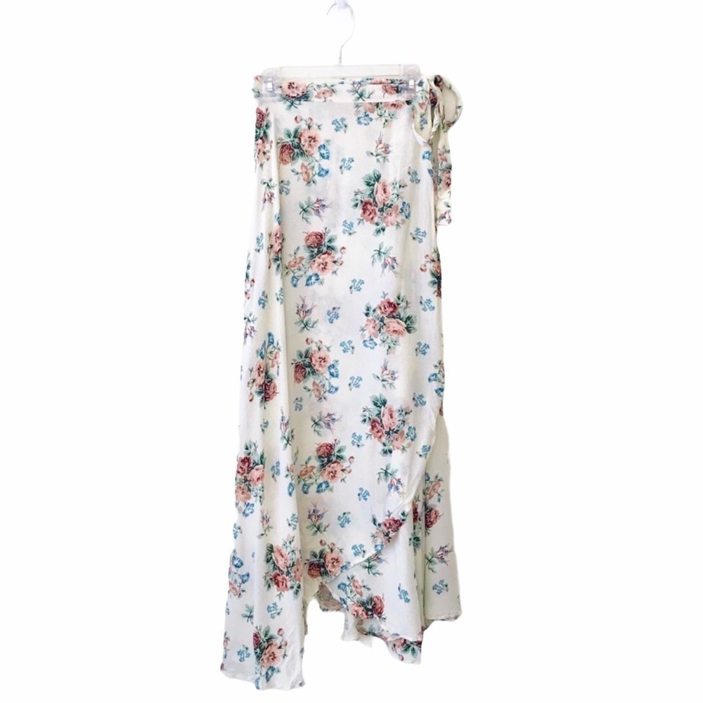 Auguste The Label Rose Fleur Floral Wrap Skirt